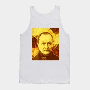 Auguste Comte Golden Portrait | Auguste Comte Artwork 9 Tank Top